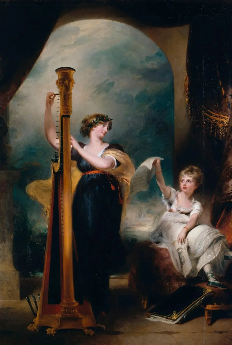 Caroline, prinsesse av Wales, og prinsesse Charlotte - Thomas Lawrence