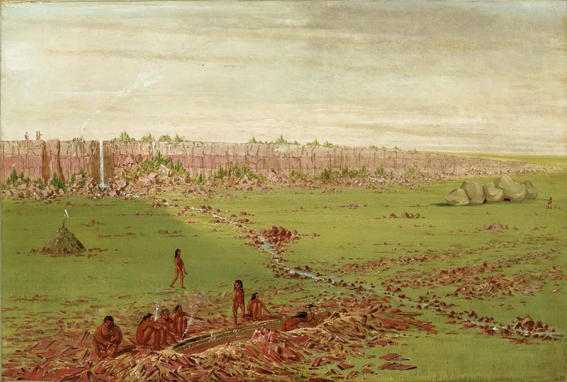 Pipestone-berggruve på Prairiesplatået - George Catlin

Source:
Carrière de Pipestone sur le Coteau des Prairies - George Catlin
