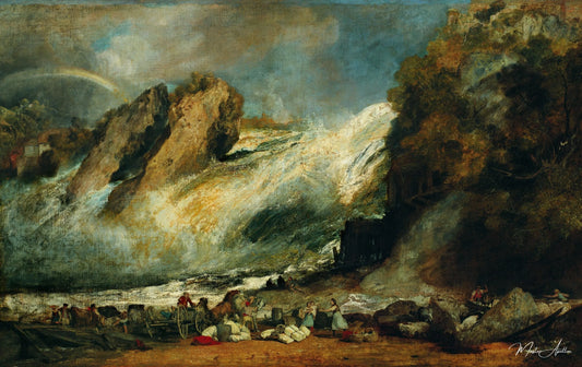 Cascade du Rhin près de Schaffhausen - William Turner - Reproductions de tableaux et peintures haut de gamme