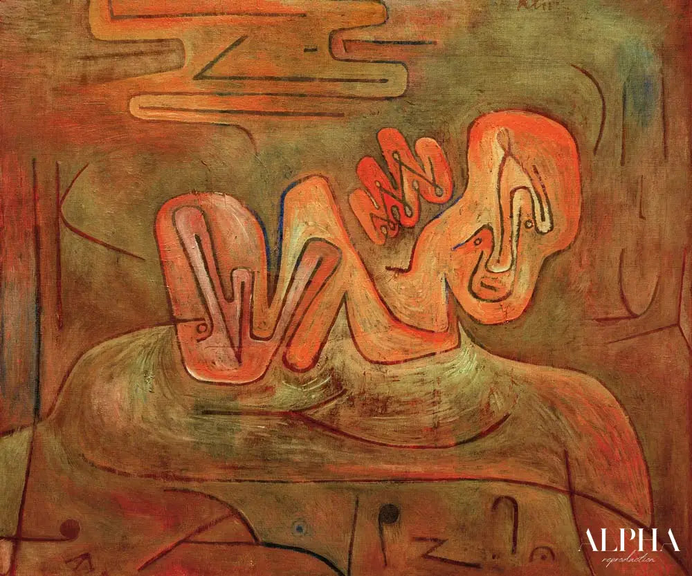 Catastrophe du Sphinx - Paul Klee - Reproductions de tableaux et peintures haut de gamme