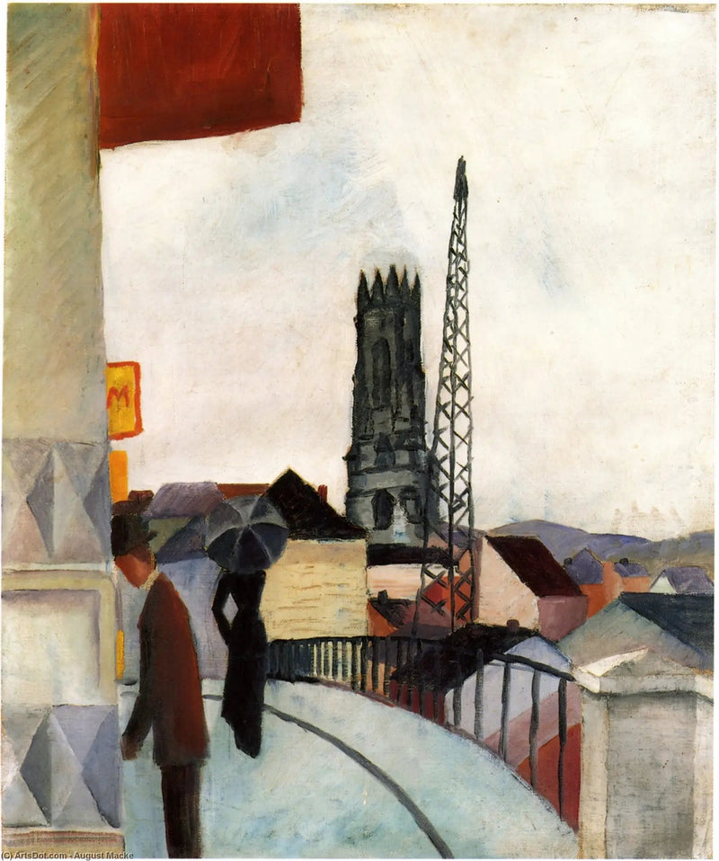 Fribourg-katedralen i Sveits - August Macke