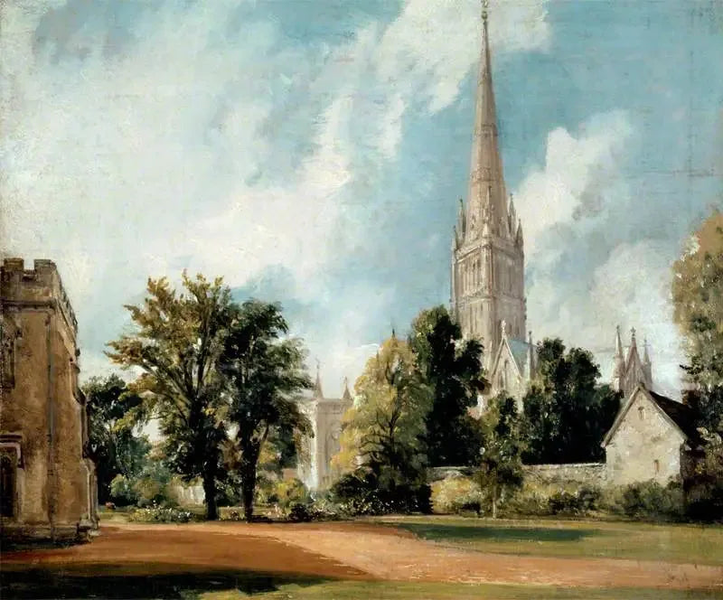 Salisbury-katedralen fra gjerdet - John Constable