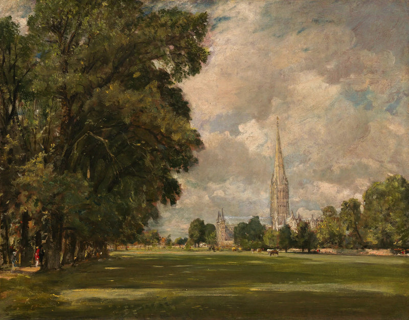 Salisbury katedral fra Lower Marsh Close - John Constable