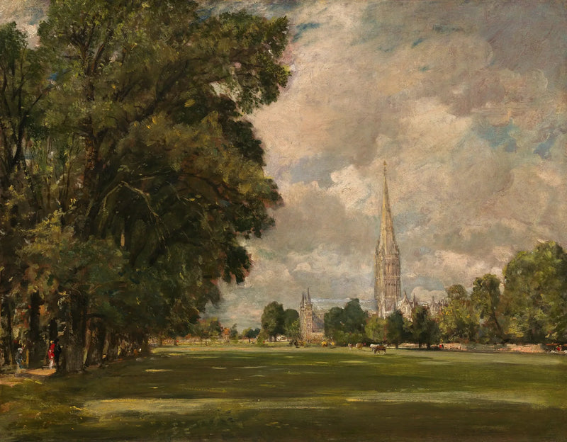 Salisbury katedral fra Lower Marsh Close - John Constable