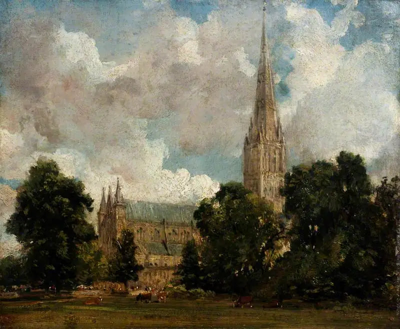 Salisbury-katedralen sett fra sørvest - John Constable