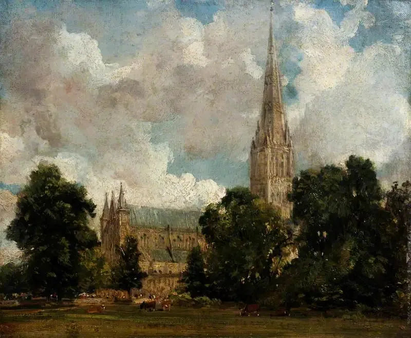 Salisbury-katedralen sett fra sørvest - John Constable