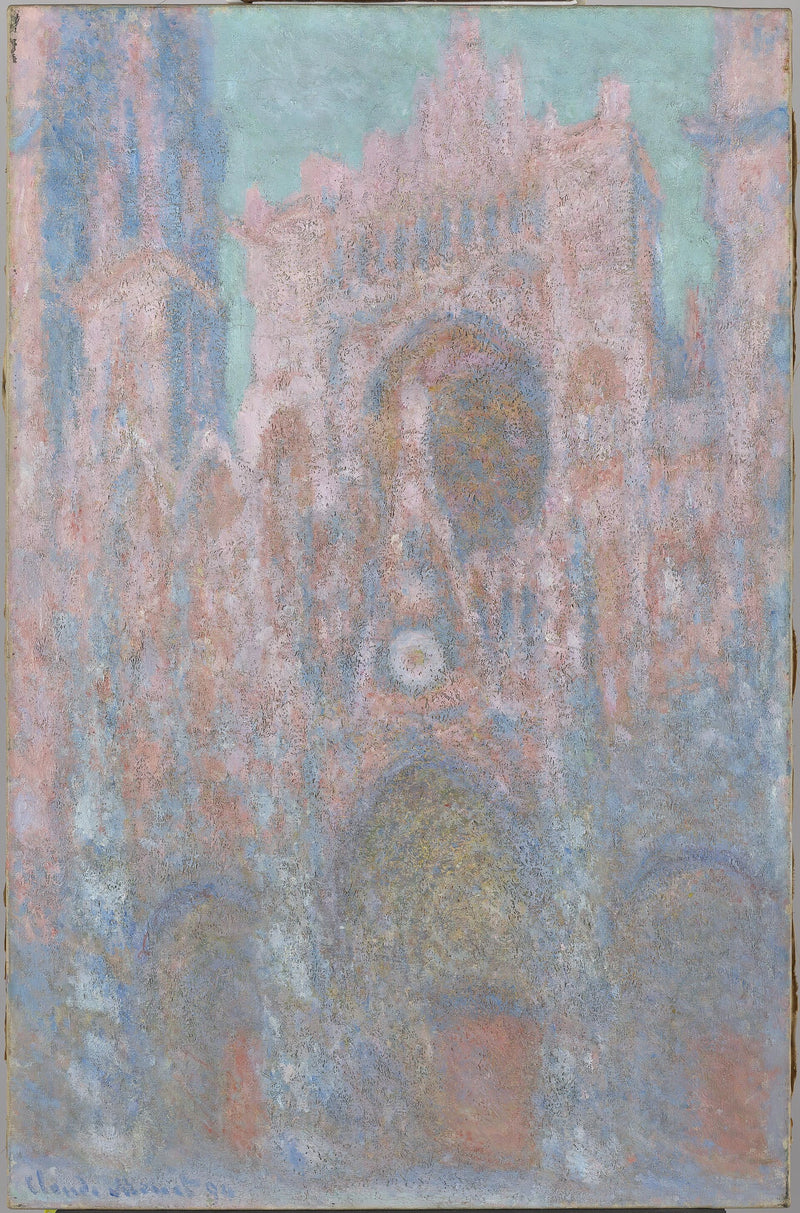 Rouen-katedralen, symfoni i grått og rosa - Claude Monet