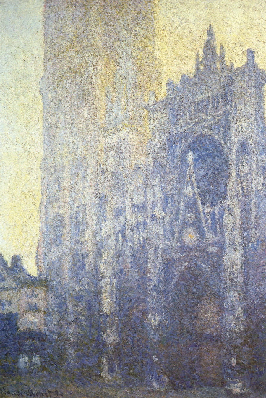 Rouen katedral, morgeneffekt W1347 - Claude Monet