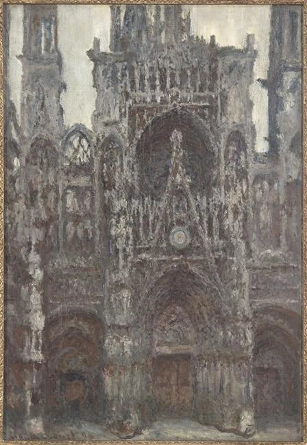 Rouen katedral, Brown Harmony W1319 - Claude Monet