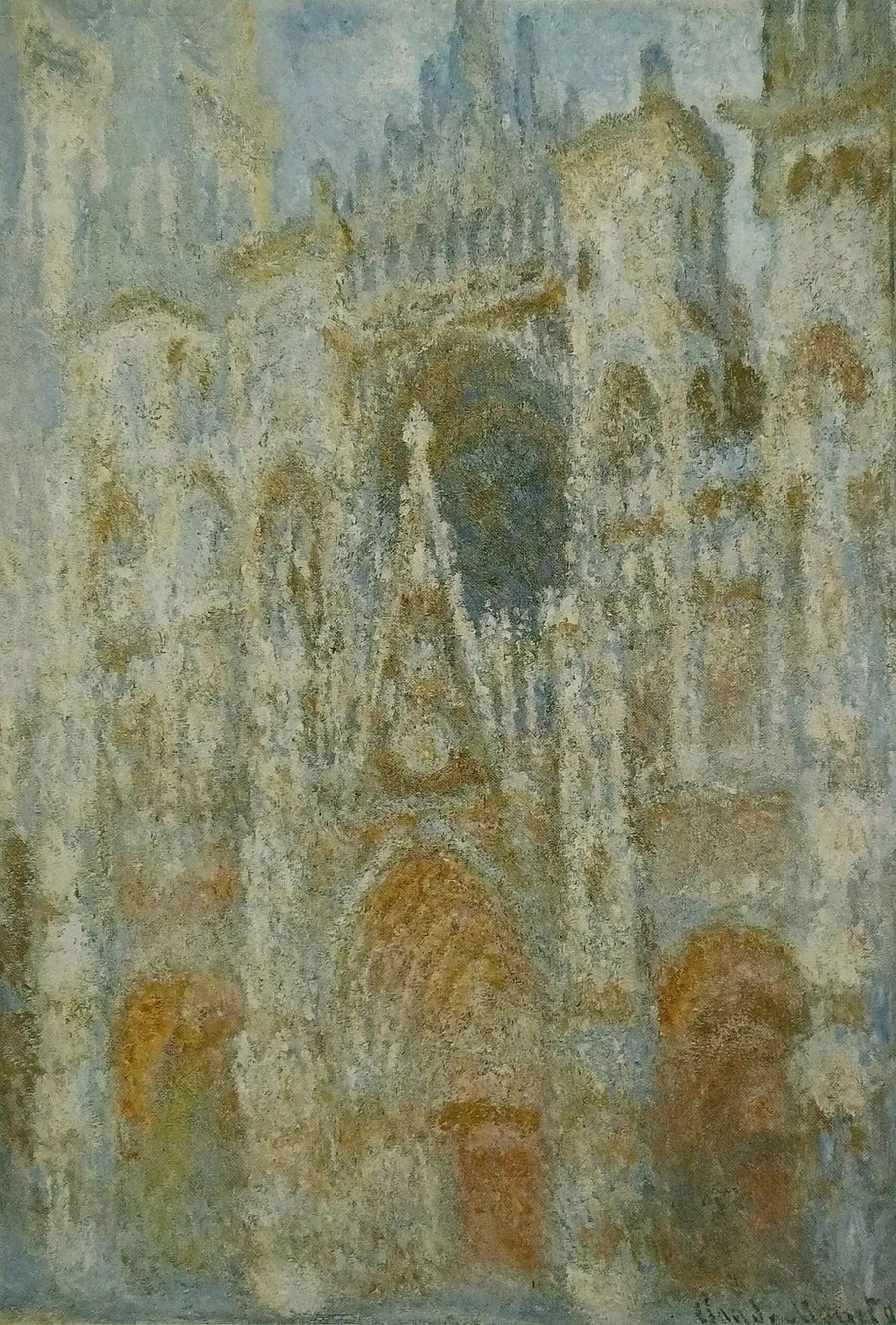 Rouen katedral, morgensol W1355 - Claude Monet