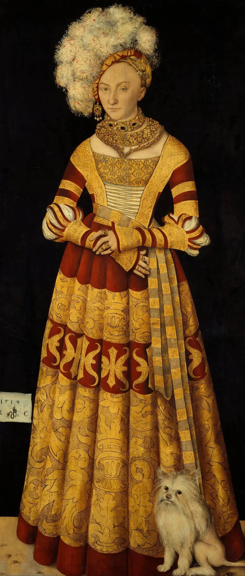 Catherine av Mecklenburg (1487-1561) - Lucas Cranach den eldre