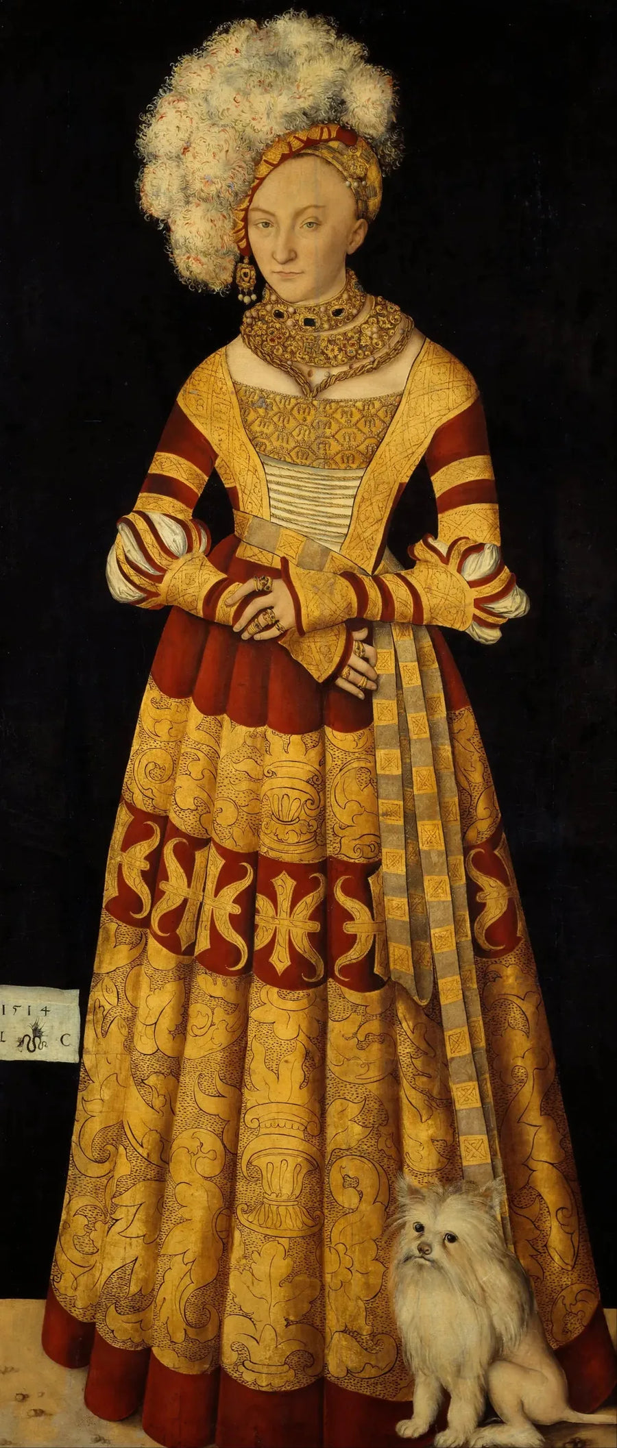 Catherine av Mecklenburg (1487-1561) - Lucas Cranach den eldre