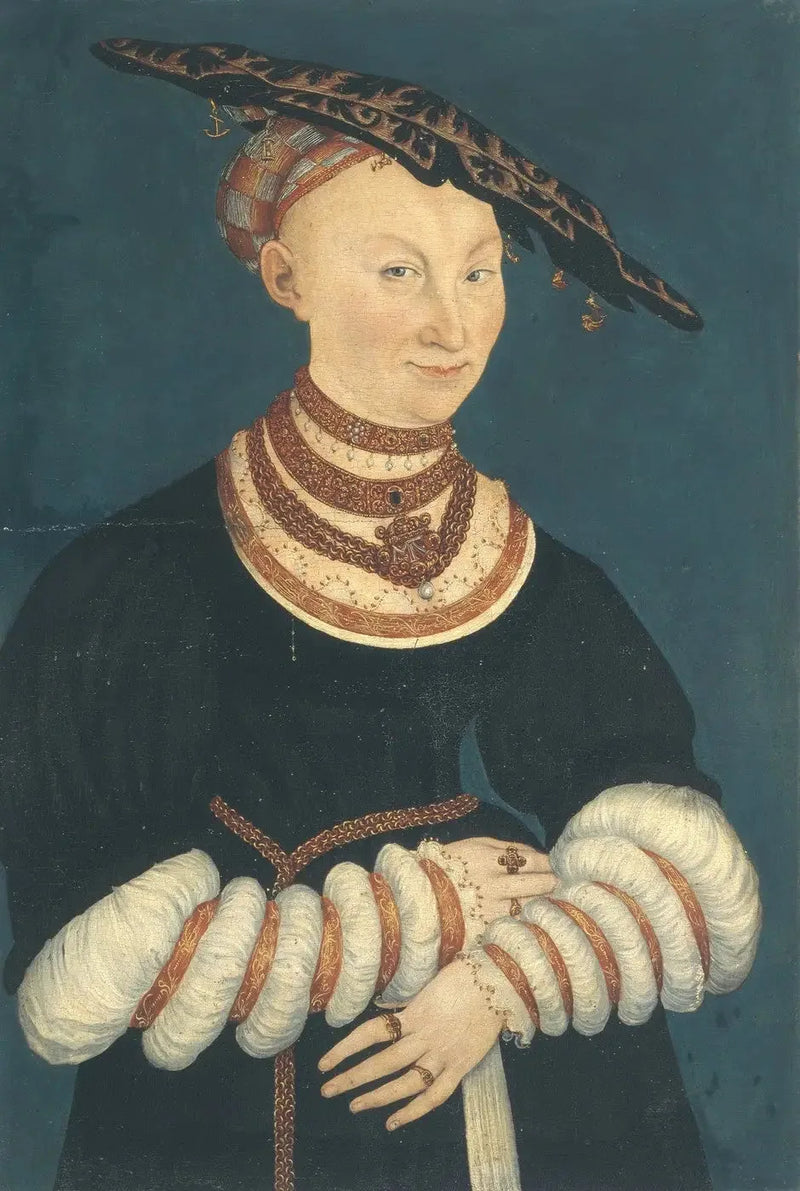 Catherine av Mecklenburg, hertuginne av Sachsen (1487-1561) - Lucas Cranach den eldre