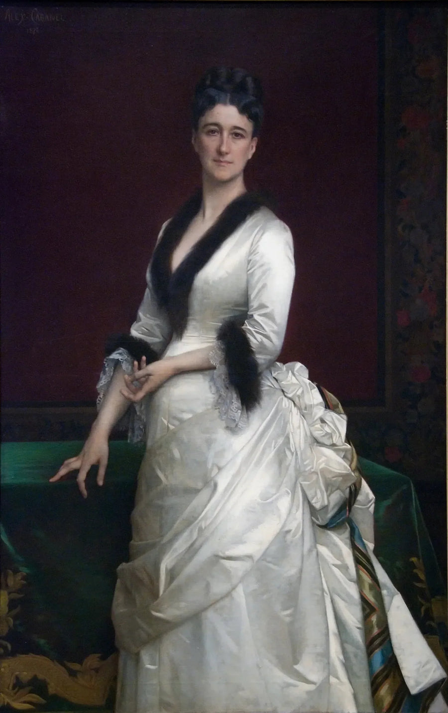 Catherine Lorillard Wolfe (1828–1887) - Alexandre Cabanel

Source:
Catherine Lorillard Wolfe (1828–1887) - Alexandre Cabanel