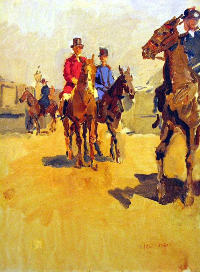 Cavalierer og hester - Isaac Israëls