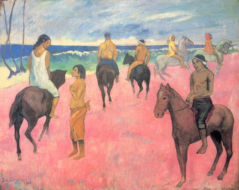 Ryttere på stranden (II) - Paul Gauguin