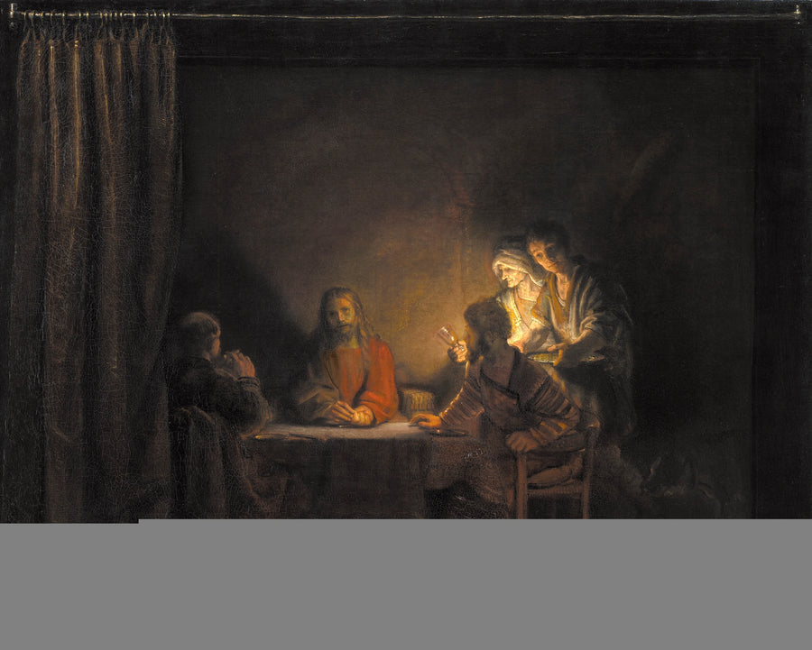Kristus og disiplene (Emmaus-måltidet) - Rembrandt