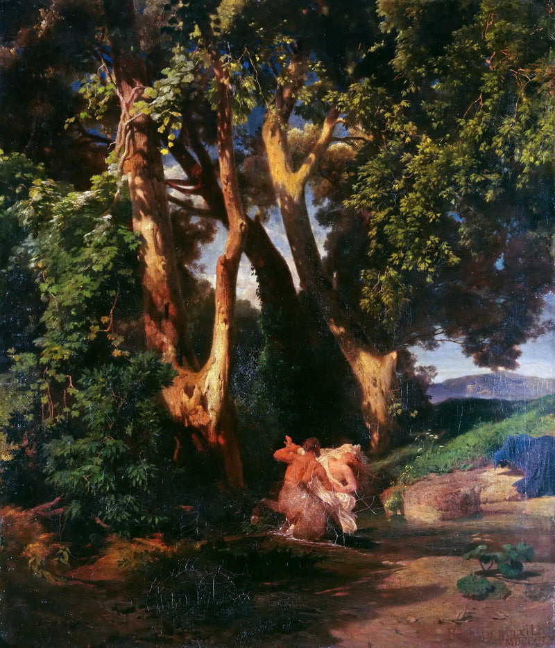 Sankhest og Nymfe - Arnold Bøcklin

Source:
Centaure et Nymphe - Arnold Böcklin