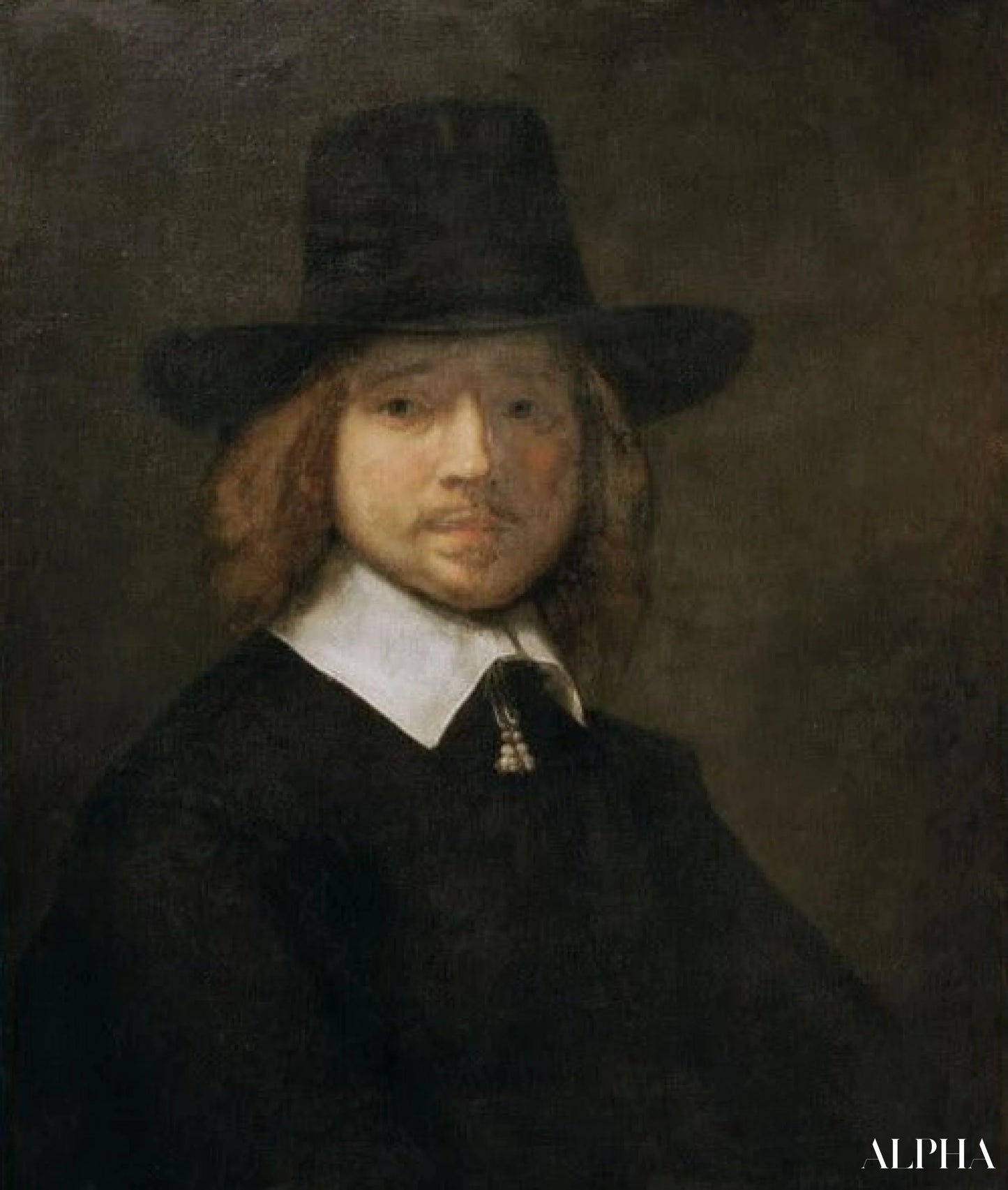 Cercle, portrait d'un gentleman - Rembrandt van Rijn - Reproductions de tableaux et peintures haut de gamme