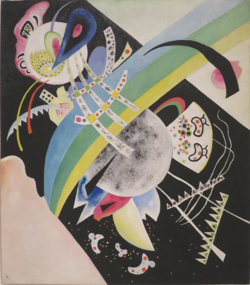 Sirkler på svart bakgrunn - Vassily Kandinsky