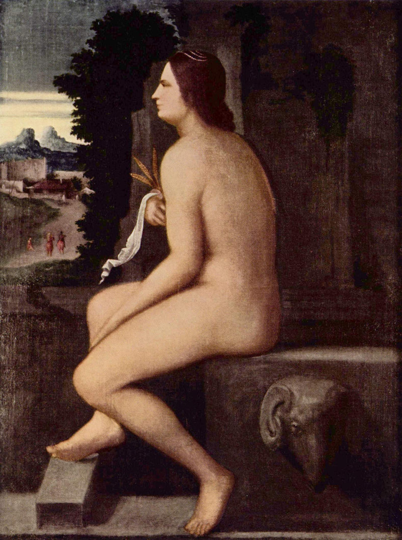 Ceres sittende ved kanten av en fontene - Sebastiano del Piombo
