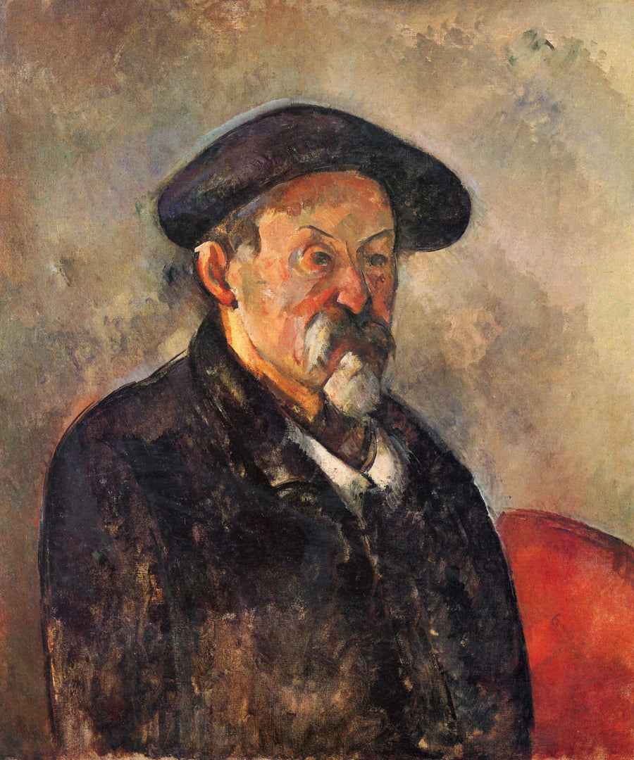 Portrett av kunstneren med beret - Paul Cézanne