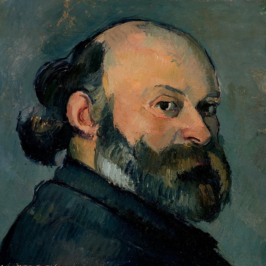 Portrett av kunstneren som ser over skulderen - Paul Cézanne