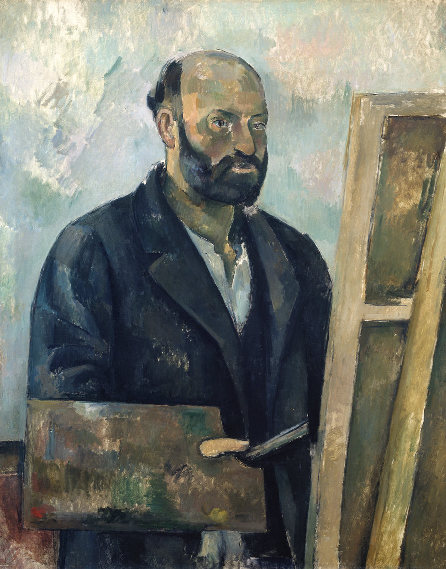 Selvportrett med palett - Paul Cézanne