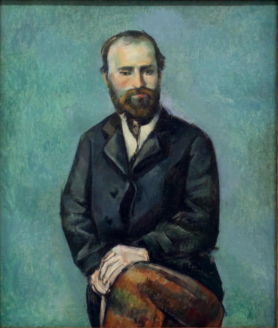 Portrett av kunstneren, etter et fotografi - Paul Cézanne