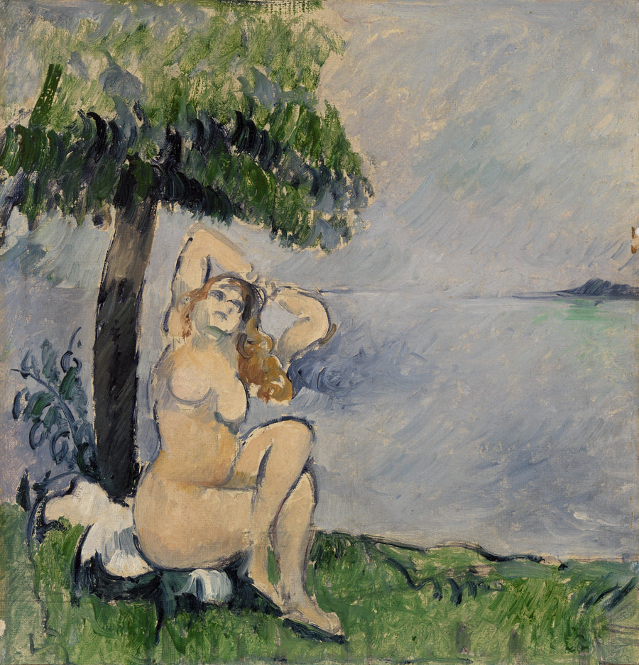 Badende ved sjøen - Paul Cézanne