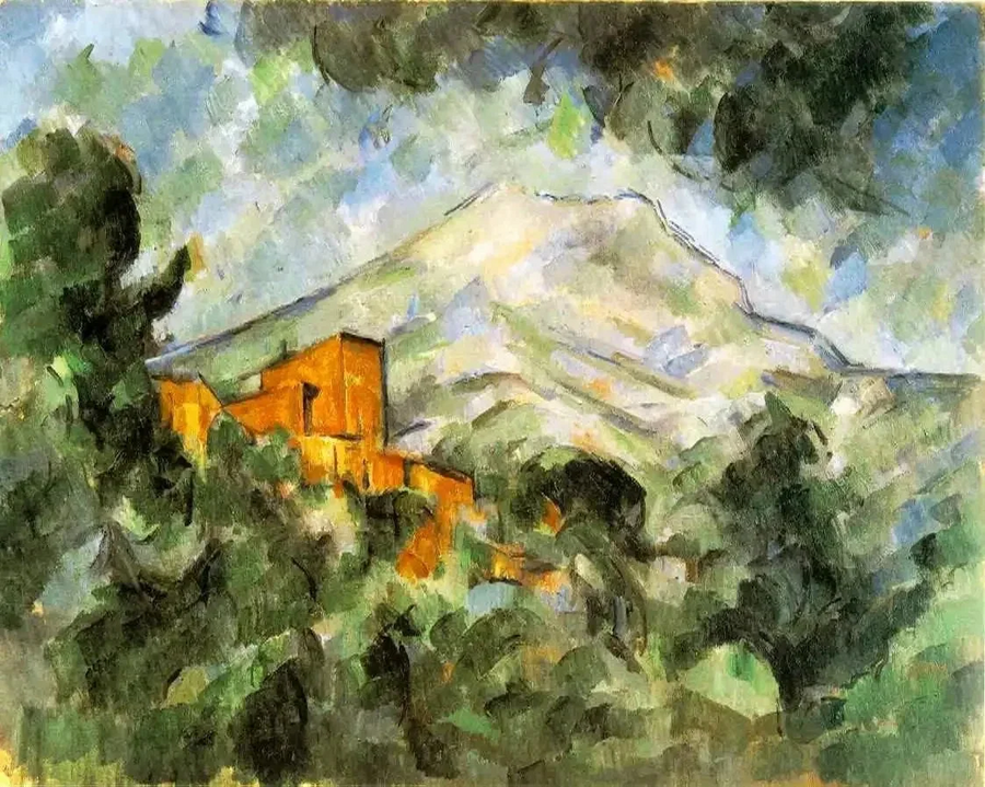 La Montagne Sainte-Victoire og Château Noir - Paul Cézanne