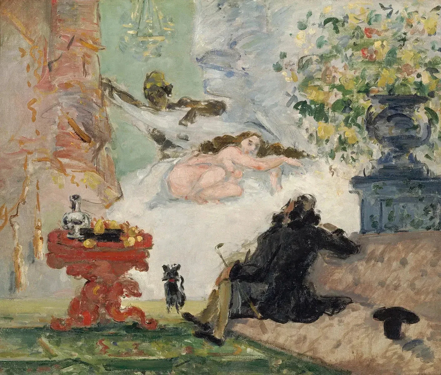 En moderne Olympia - Paul Cézanne