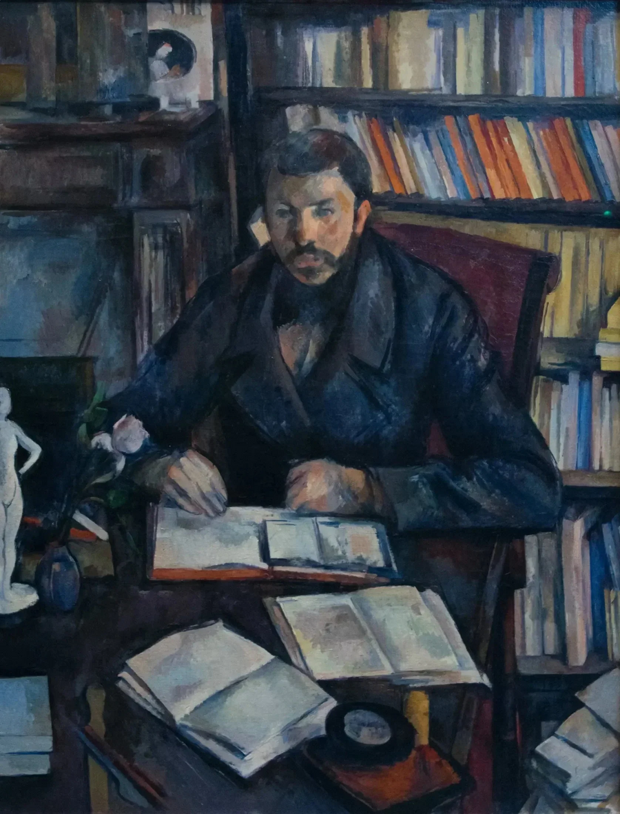 Portrett av Gustave Geffroy - Paul Cézanne