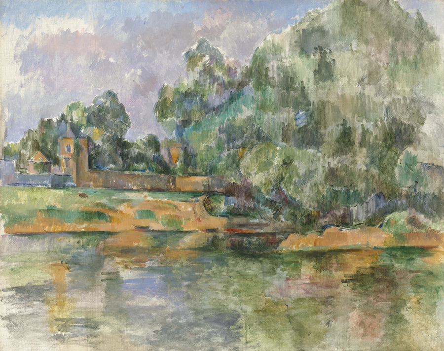 Landskap ved vannkanten - Paul Cézanne