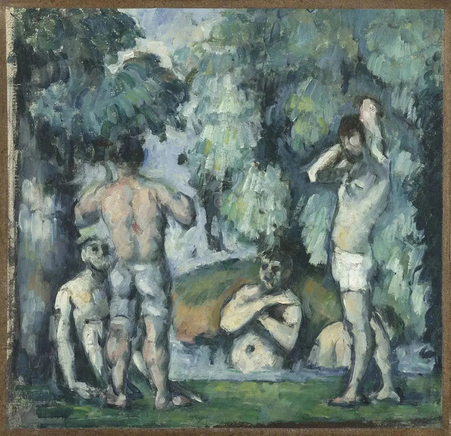 Fem badende, ca 1876-1877--- Paul Cézanne