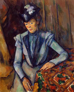 The Lady in Blue, rundt 1900-1904--- Paul Cézanne