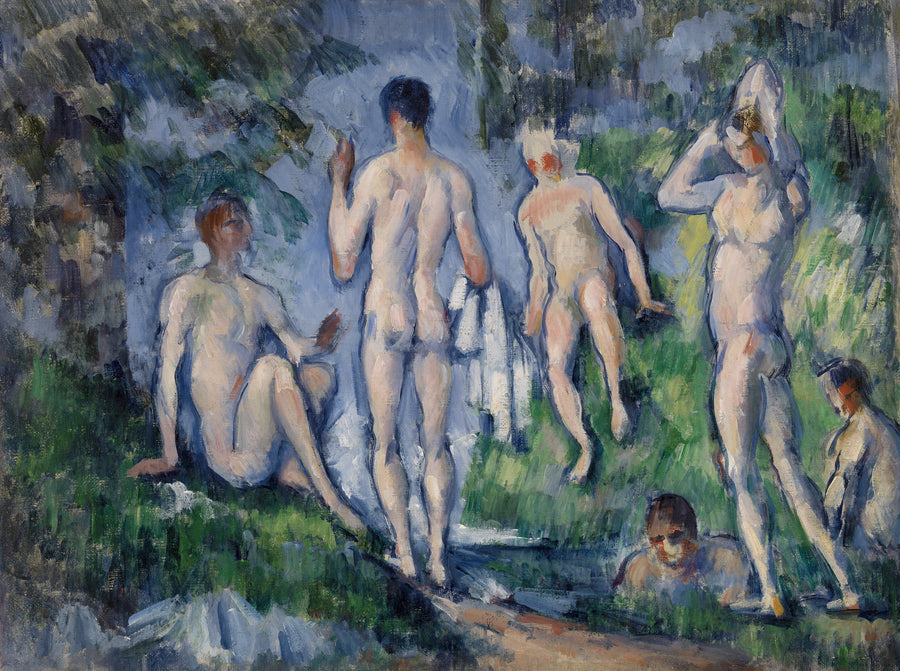 Gruppe av badende - Paul Cézanne