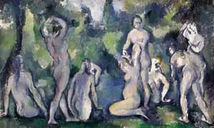 Gruppe av badende - Paul Cézanne
