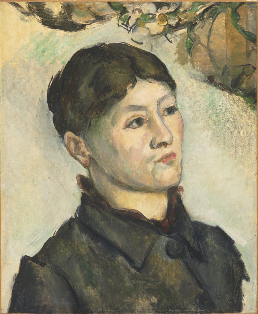 Portrett av Madame Cézanne - Paul Cézanne