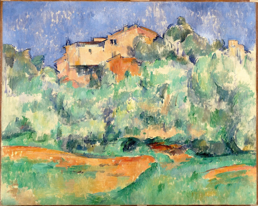 Maison de Bellevue og duehus - Paul Cézanne