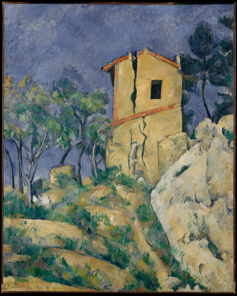 Det sprukne huset - Paul Cézanne