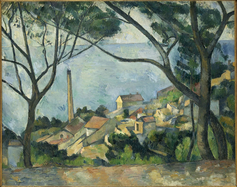 La Mer à l’Estaque derrière les arbres 1878 1879 Paul Cézanne Musée Picasso MP2017-8 FWN 120 – reproduction peinture à l’huile sur toile