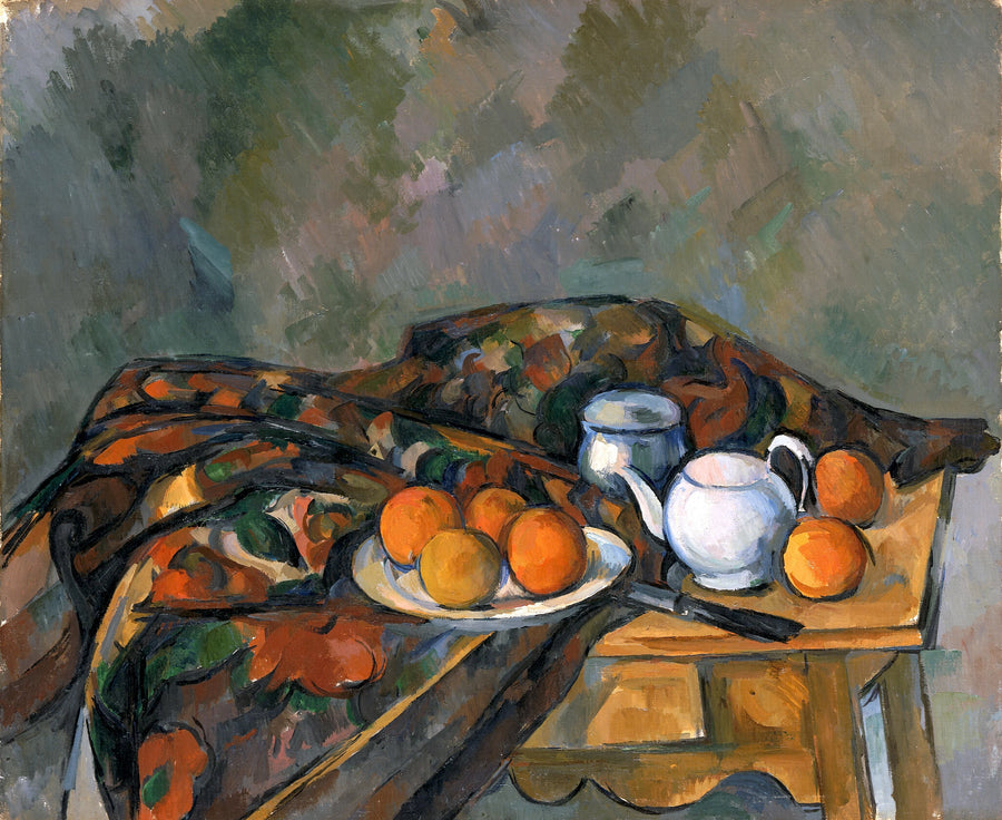 Stilleben med tekannen - Paul Cézanne
