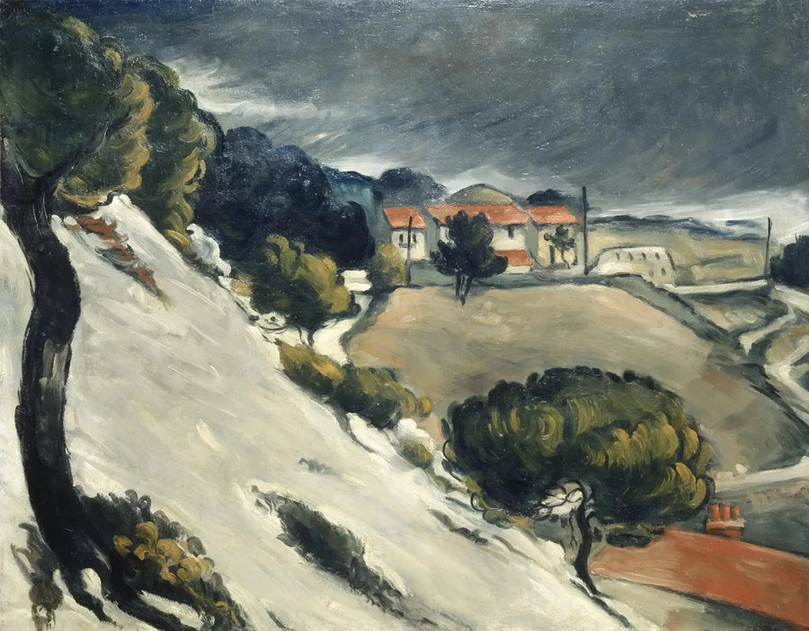 Smeltet snø i L'Estaque - Paul Cézanne