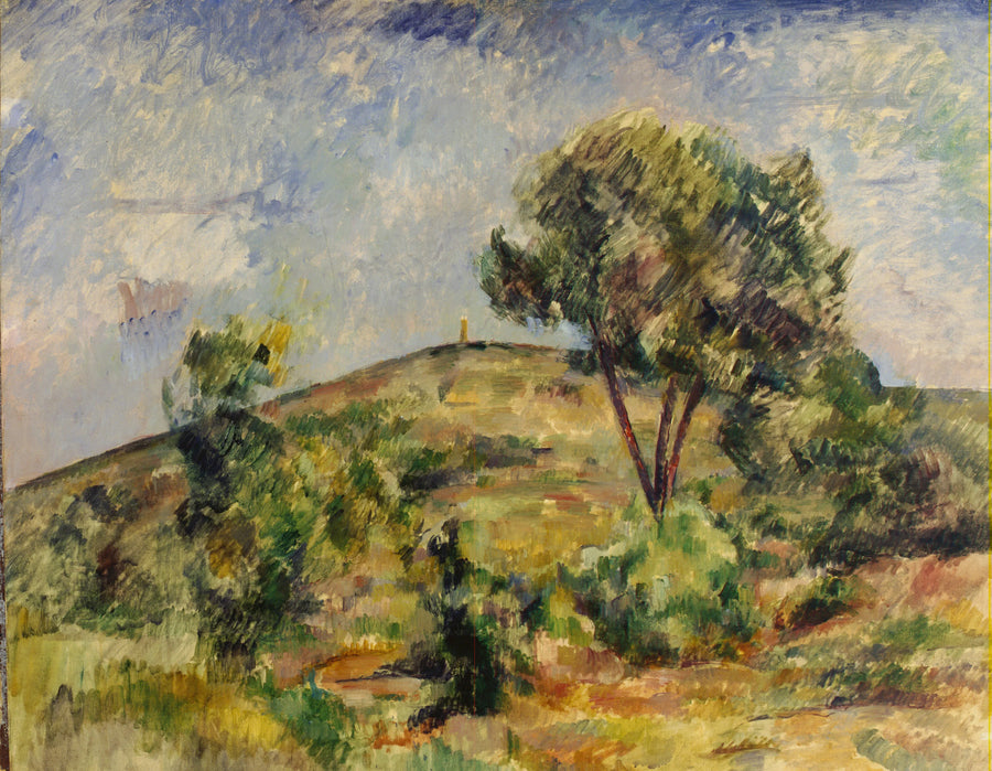Landskap nær Aix med Cæsar-tårnet - Paul Cézanne