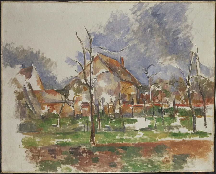Vinterlandskap (Giverny) - Paul Cézanne