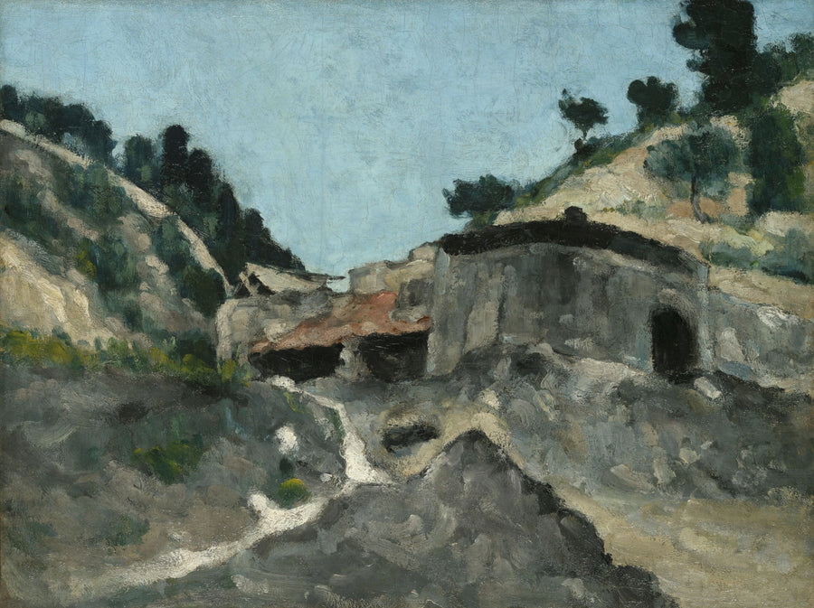 Landskap med vannmølle - Paul Cézanne