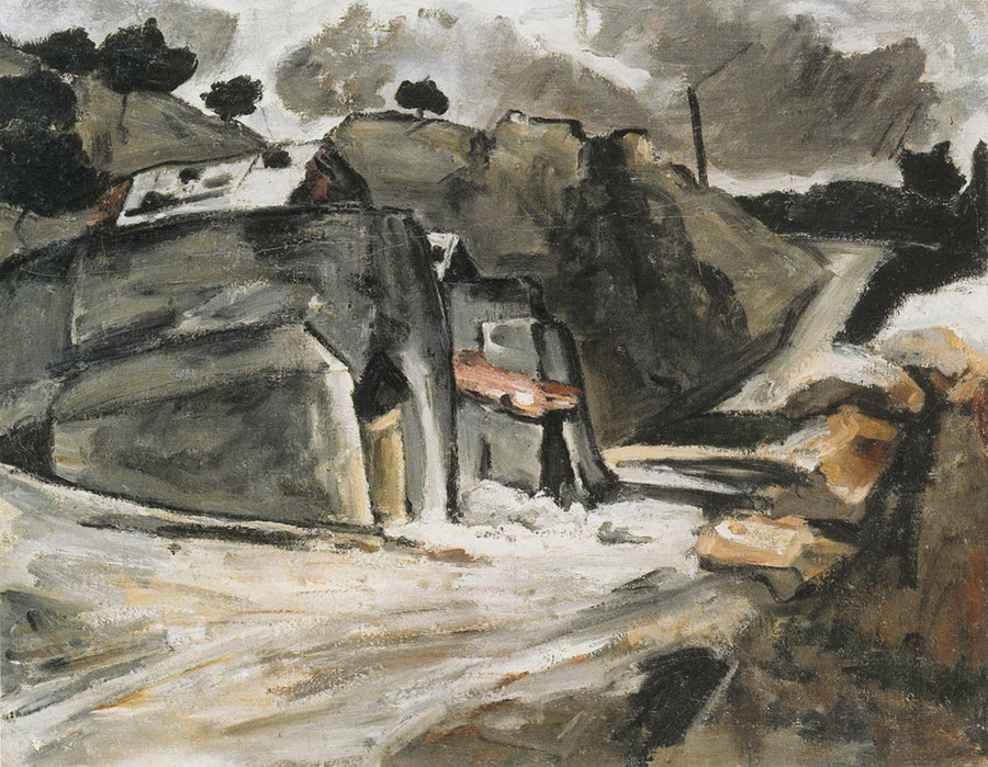 Provençalsk landskap (Steiner ved l'Estaque) - Paul Cézanne