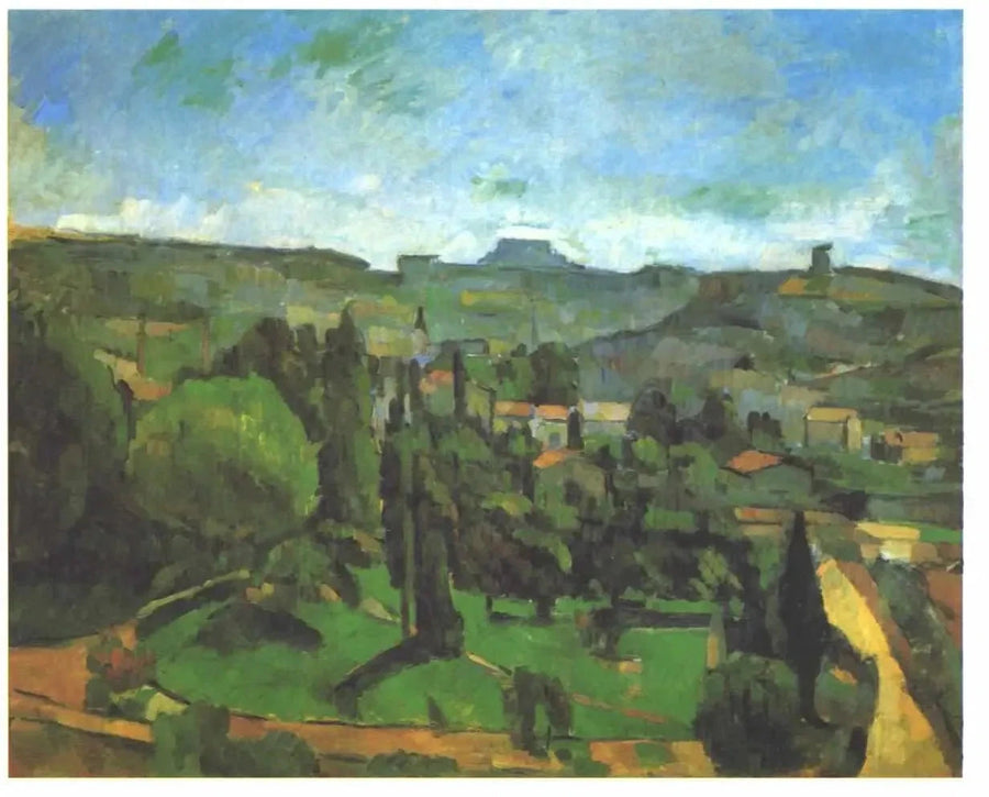 Le Pilon du Roi, utsikt over Bellevue, 1879 -1880 - Paul Cézanne