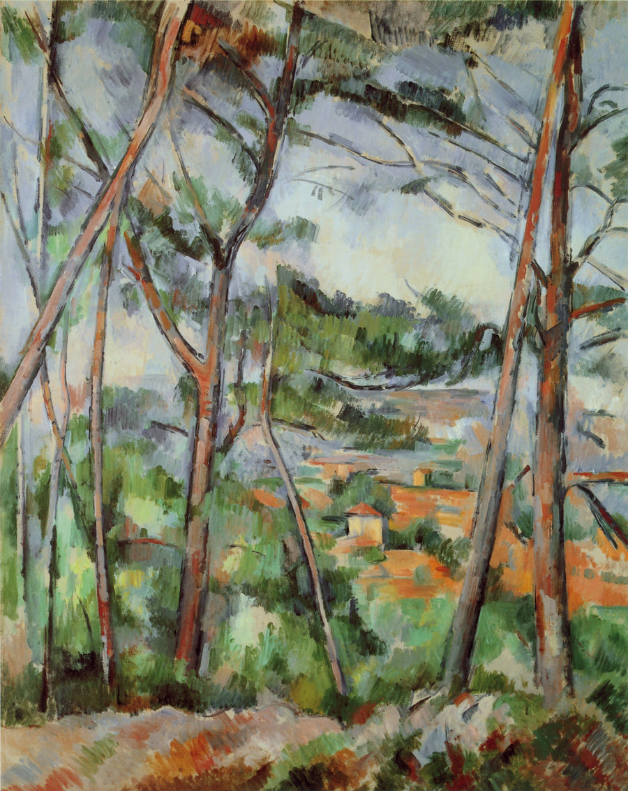 Landskap i områdene rundt Aix (Arc-sletten) - Paul Cézanne